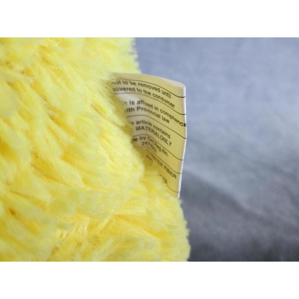 NWT Crane Plush Bunny Rabbit Easter Yellow Sitting Bow 12" Stuffed Animal Toy - Picture 7 of 8